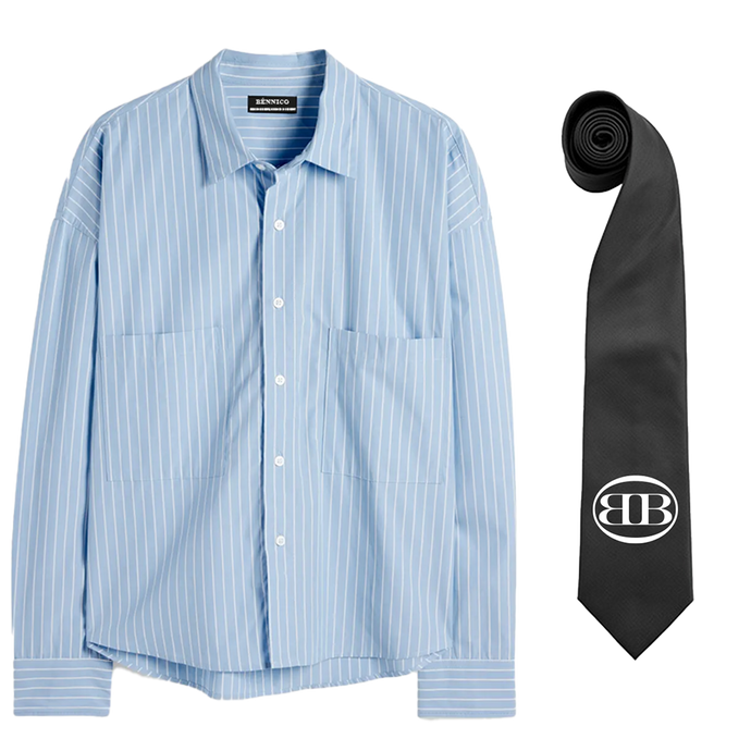 LETTERING SHIRT & LOGO KRAWATTE - BUNDLE