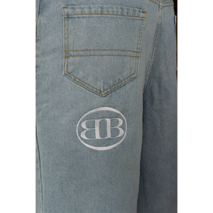 LOGO SHORT DENIM