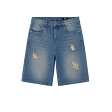 Laden Sie das Bild in den Galerie-Viewer, Distressed Denim Shorts