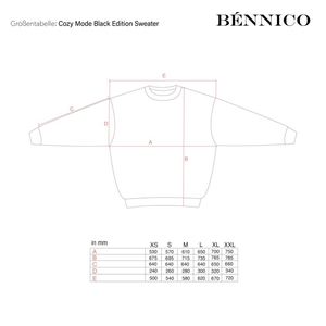 BENNICO COZY MODE BLACK EDITION SWEATER